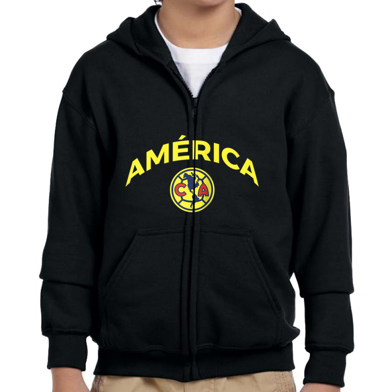 Club America Raglan Baseball Youth Zipper Hoodie | Artistshot