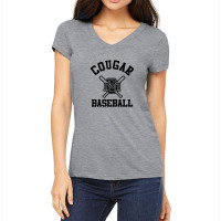 Cougar Baseball Women's V-neck T-shirt | Artistshot