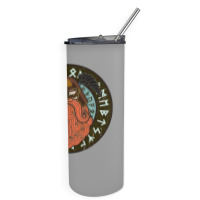 Viking Raven God Odin Warrior  Men Women Kids Gift Skinny Tumbler | Artistshot