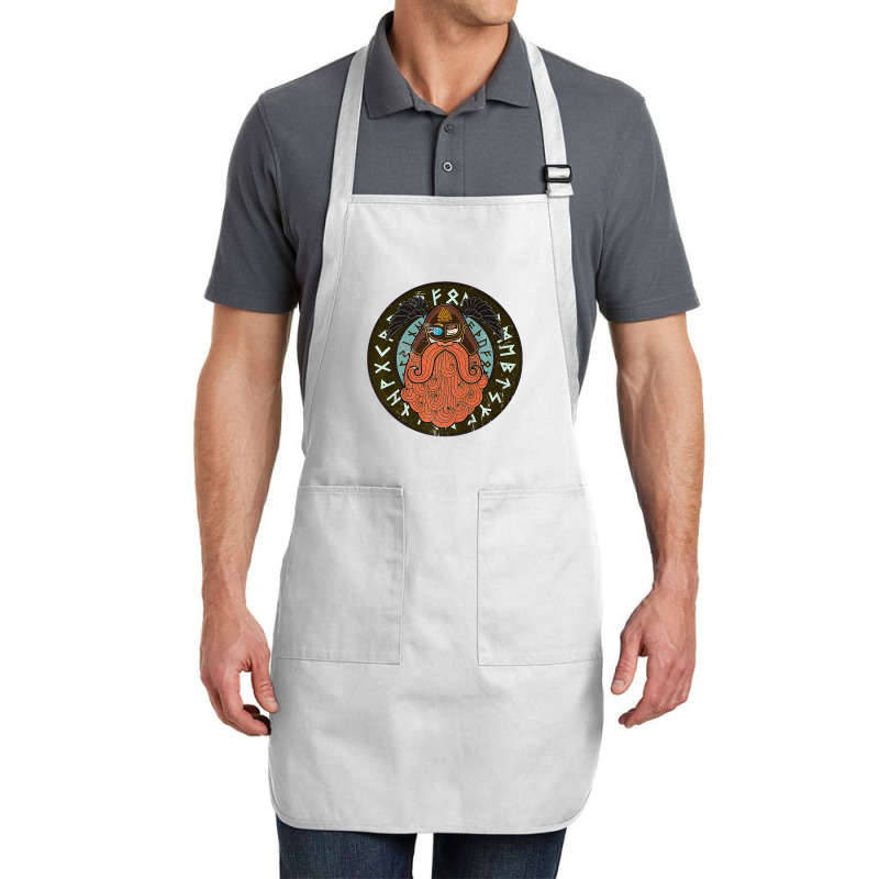 Viking Raven God Odin Warrior  Men Women Kids Gift Full-length Apron | Artistshot