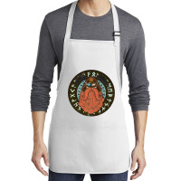 Viking Raven God Odin Warrior  Men Women Kids Gift Medium-length Apron | Artistshot