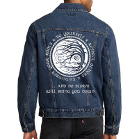 Viking Ree Celtic Art Attoo With Words Of Norse Wisdom Men Denim Jacket | Artistshot