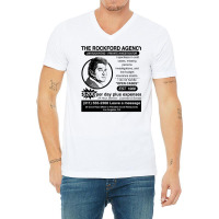 Jim Rockford Newspaper Ad V-neck Tee | Artistshot