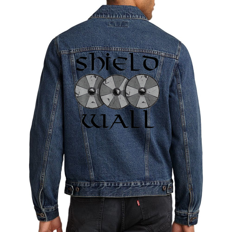 Viking Shield Wall Men Denim Jacket | Artistshot