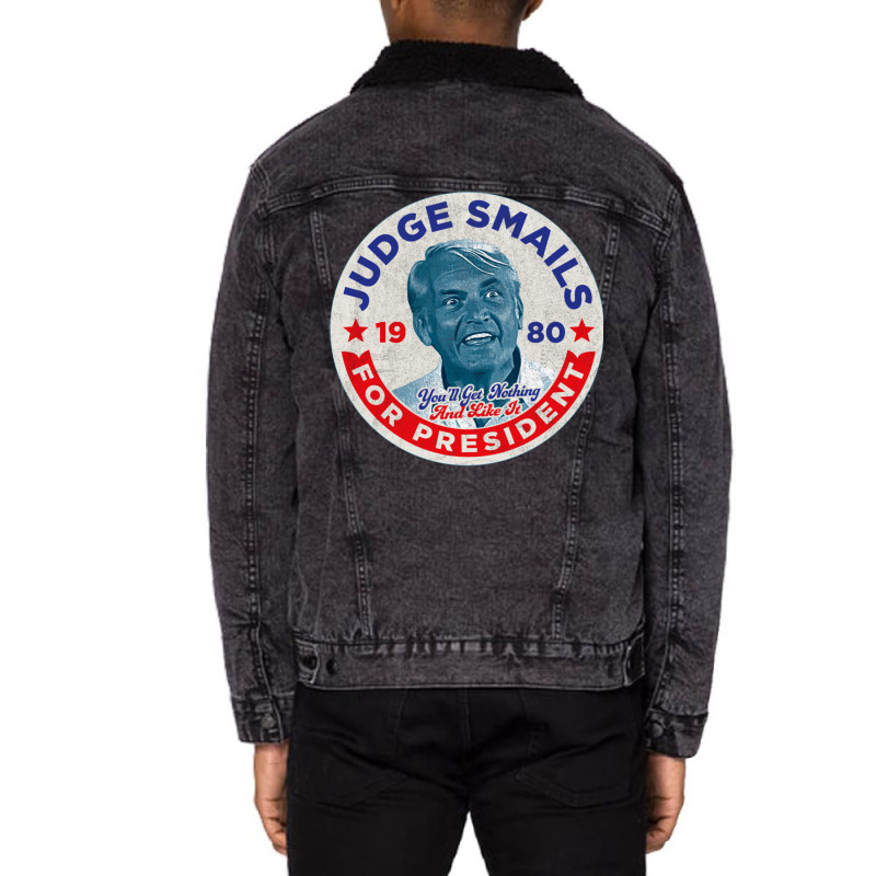 Judge Smails For President Unisex Sherpa-Lined Denim Jacket by kebabbmkhabar | Artistshot