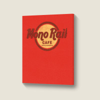 Mono Rail Portrait Canvas Print | Artistshot