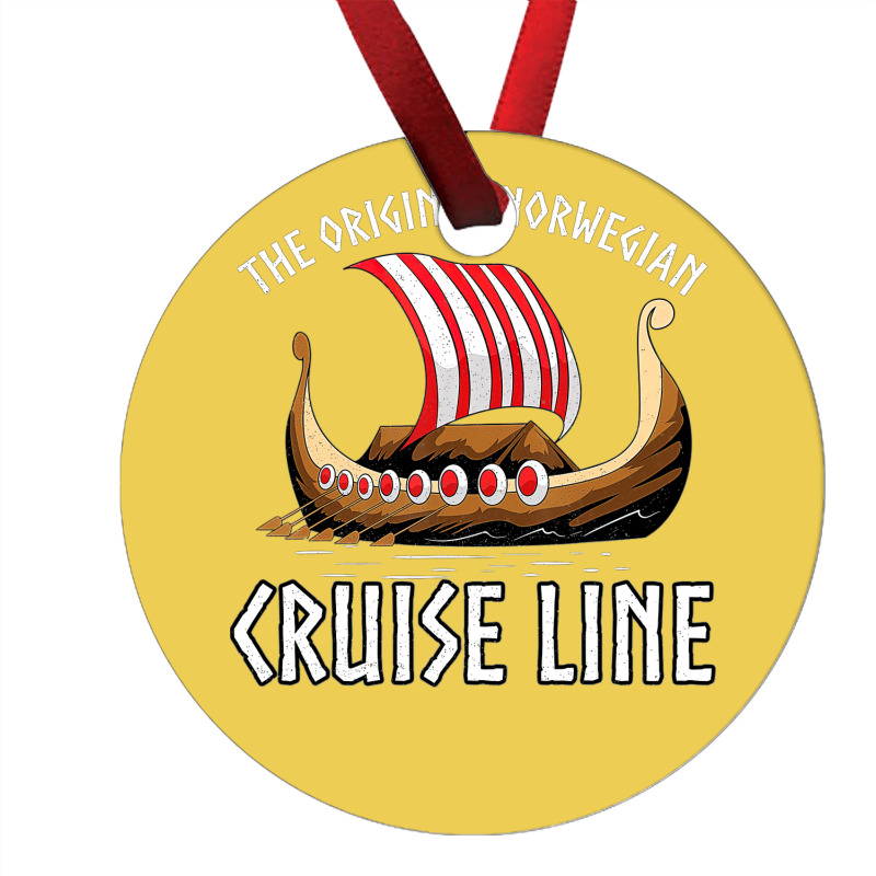 Viking Ship Cruise Norwegian Line Ornament by shoenlositox | Artistshot