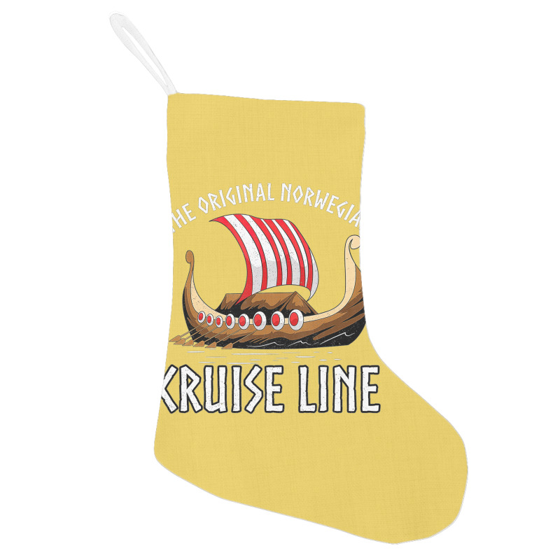 Viking Ship Cruise Norwegian Line Holiday Stocking by shoenlositox | Artistshot