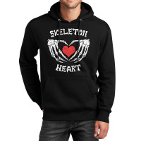 Trending Vintage Skeleton Bones Heart Halloween Unisex Hoodie | Artistshot