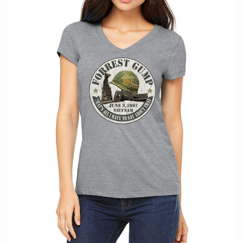 Forrest Gump Vietnam 1967 Women's V-Neck T-Shirt by zitkazullend | Artistshot