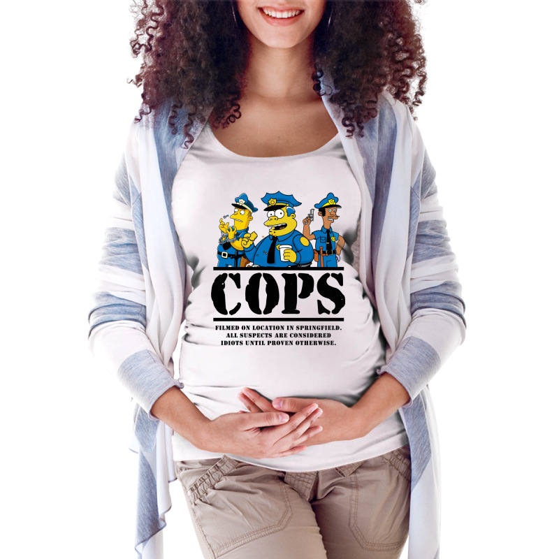 Cops Filmed On Location Maternity Scoop Neck T-shirt by ljusikryanzp | Artistshot