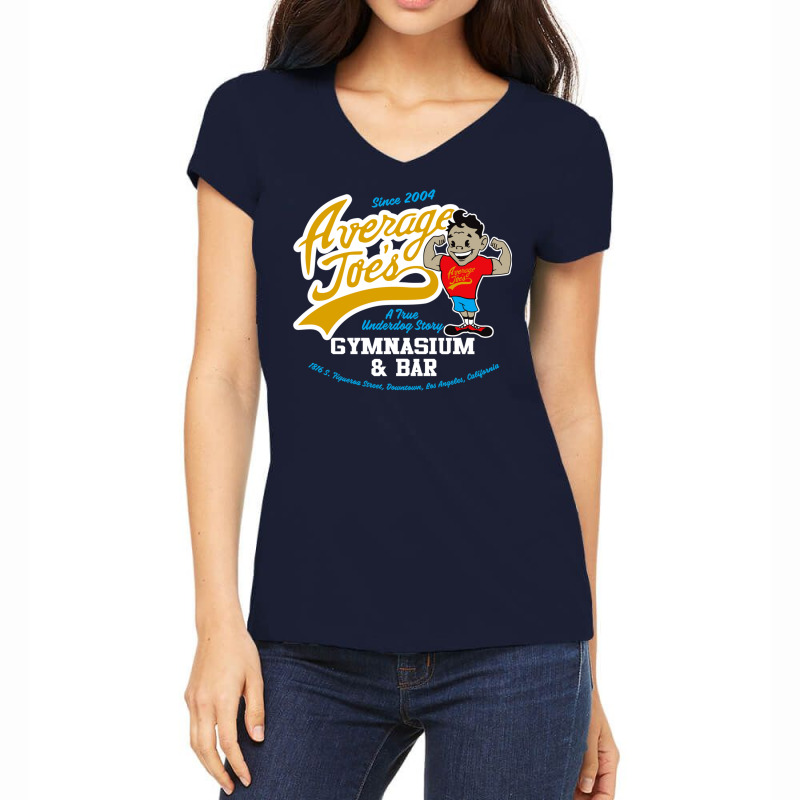 Average Joe's Gymnasium And Bar Women's V-Neck T-Shirt by oidorbenjayt | Artistshot