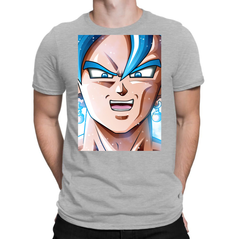 Custom Goku Blue T-shirt By Raxxanpostere - Artistshot