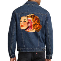 Lady Muscleface Men Denim Jacket | Artistshot