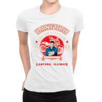 Lanford Custom Cycles Dan Conner Ladies Fitted T-shirt | Artistshot