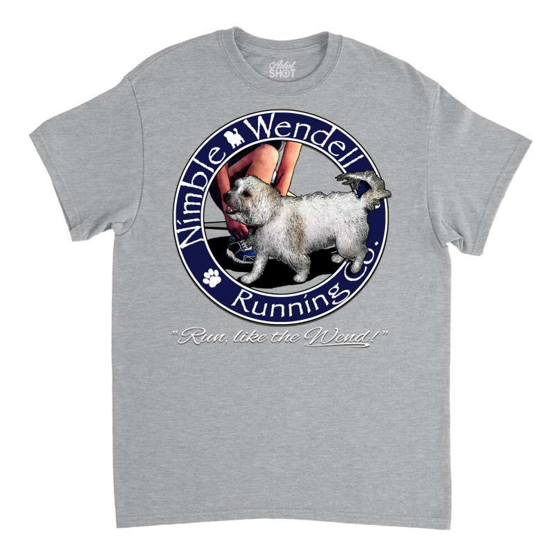 Nimble Wendell Running Co. (painterly Gray) Classic T-shirt by kheyoce1 | Artistshot