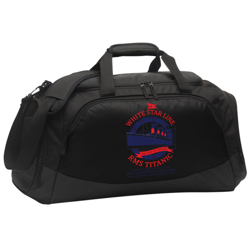 White Star Line   Titanic Active Duffel | Artistshot