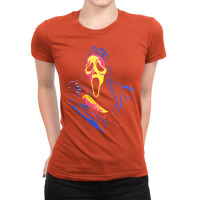 The Scream Full Color Ladies Fitted T-shirt | Artistshot