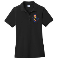 The Scream Full Color Ladies Polo Shirt | Artistshot