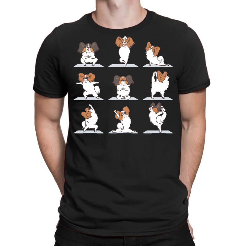 Papillon T  Shirt Papillon Dog Yoga T  Shirt T-Shirt by stammivy480 | Artistshot