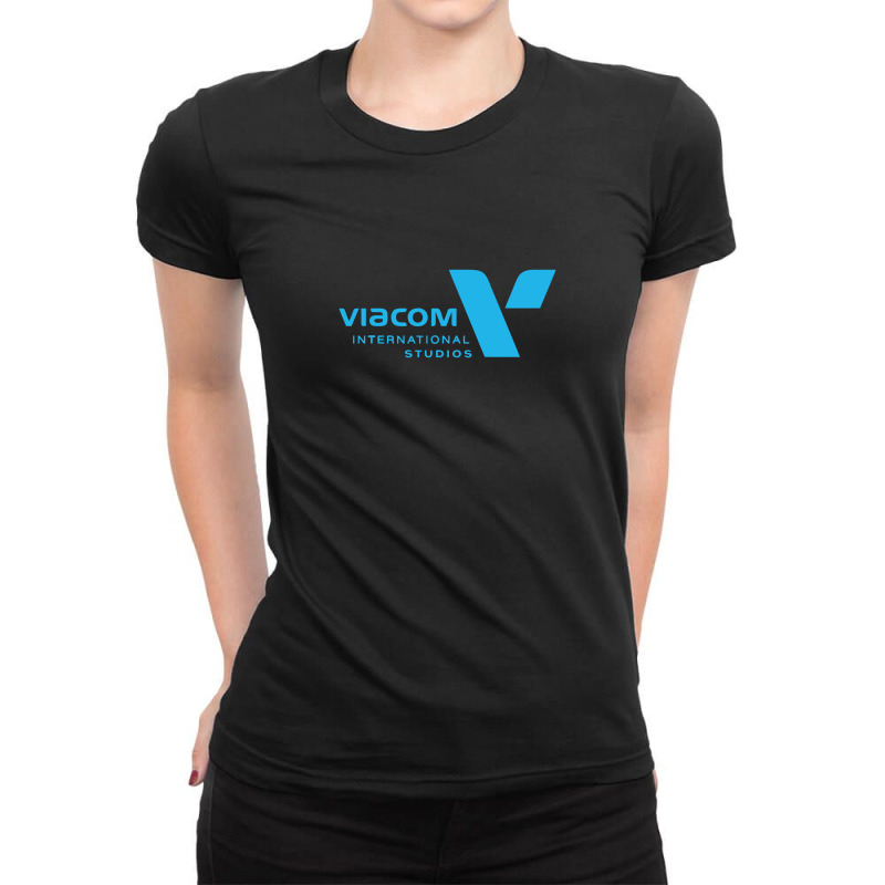 Blue Viacom Studio Design Ladies Fitted T-Shirt by odamaf | Artistshot