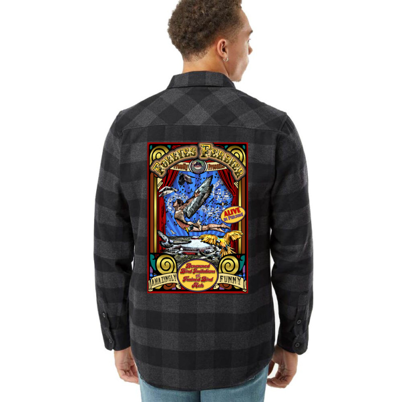 Renowned Bird Imitations & Trained Bird Acts Sideshow Poster Flannel Shirt by abaaneojiugof | Artistshot