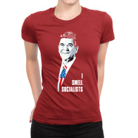 Ronald Reagan I Smell Socialists Ladies Fitted T-shirt | Artistshot