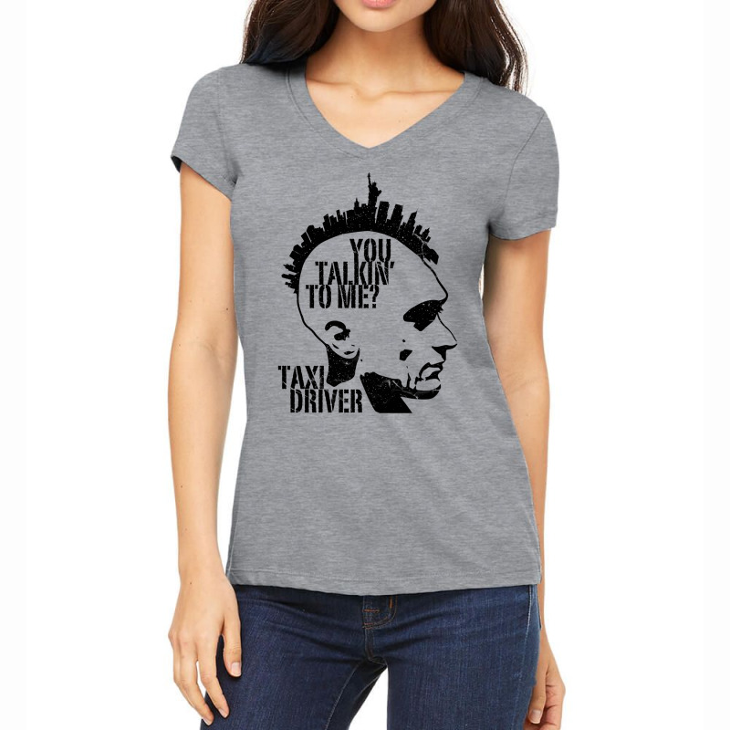 You Talkin To Me   Taxi Driver Women's V-Neck T-Shirt by taoukrestlet | Artistshot