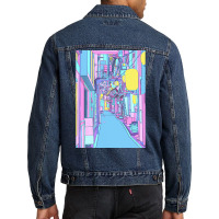 Retrowave T  Shirt Dream Japan Street T  Shirt Men Denim Jacket | Artistshot