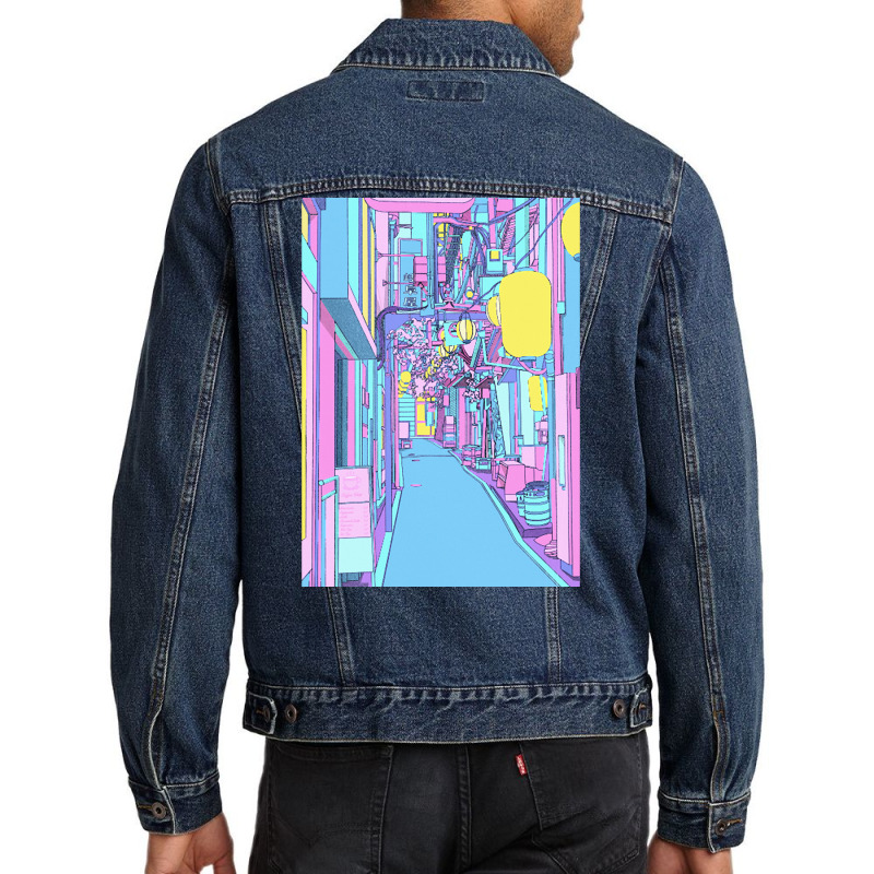 Retrowave T  Shirt Dream Japan Street T  Shirt Men Denim Jacket by stammivy480 | Artistshot