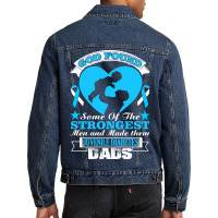 God Found Some Of The Strongest Men And Made Them Juvenile Diabetes Da Men Denim Jacket | Artistshot