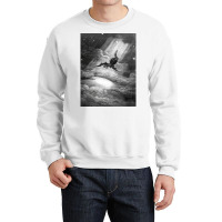 The Fall Of Satan   Gustave Dore Crewneck Sweatshirt | Artistshot