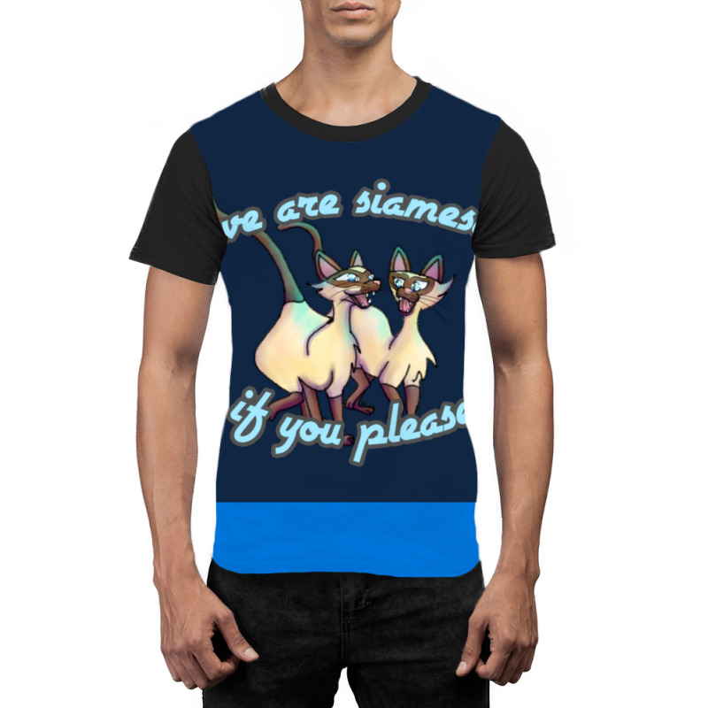 Siamese Cats Graphic T-shirt | Artistshot