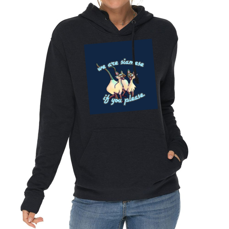 Siamese Cats Lightweight Hoodie | Artistshot