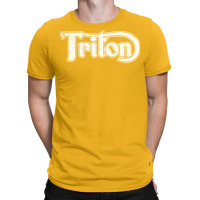 Triton Classic Motorcycles In Vintage Cream T-shirt | Artistshot