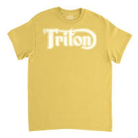 Triton Classic Motorcycles In Vintage Cream Classic T-shirt | Artistshot