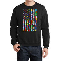 National Hispanic Heritage Month Celebration Latin Flags Crewneck Sweatshirt | Artistshot