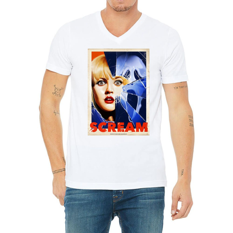 Scream V-Neck Tee by Alan Reilly | Artistshot