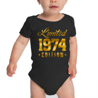 Limited Edition 1974 Birth Year Gold Baby Bodysuit | Artistshot