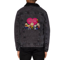 Peanut Valentine   Valentine Day Unisex Sherpa-lined Denim Jacket | Artistshot