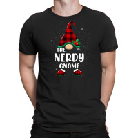 Nerdy Gnome Buffalo Plaid Matching Family Christmas Pajama T-shirt | Artistshot