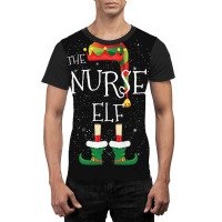 Nurse Elf Family Matching Christmas Group Funny Gift Graphic T-shirt | Artistshot