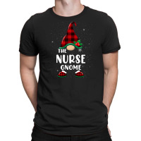 Nurse Gnome Buffalo Plaid Matching Family Christmas Pajama T-shirt | Artistshot