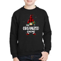 Organized Gnome Buffalo Plaid Matching Family Christmas Pajama Funny G Youth Sweatshirt | Artistshot