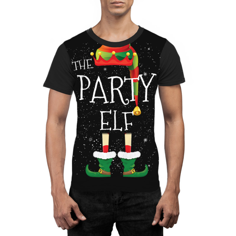 Party Elf Family Matching Christmas Group Funny Gift Graphic T-shirt | Artistshot