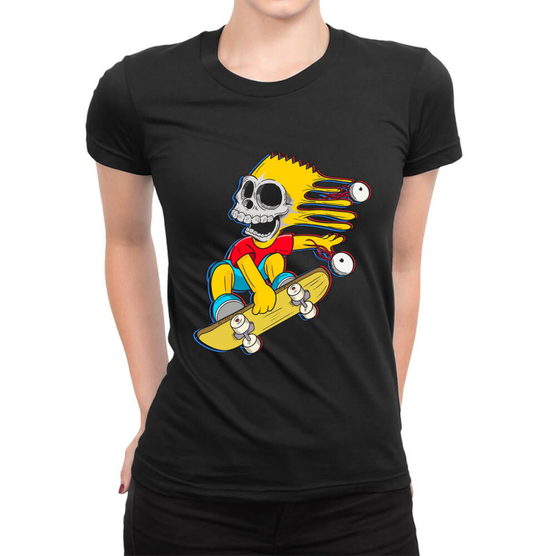 The Simpsons Bart Simpson Ladies Fitted T-Shirt by VarainSky | Artistshot