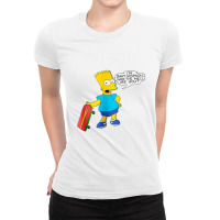 The Simpsons I'm Bart Simpson Ladies Fitted T-shirt | Artistshot