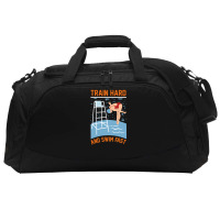 Train Hard And Swim Fast Active Duffel | Artistshot