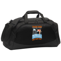 Train Hard And Swim Fast Active Duffel | Artistshot