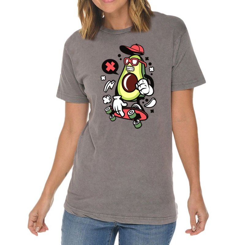 Avocado Skater Vintage T-shirt | Artistshot